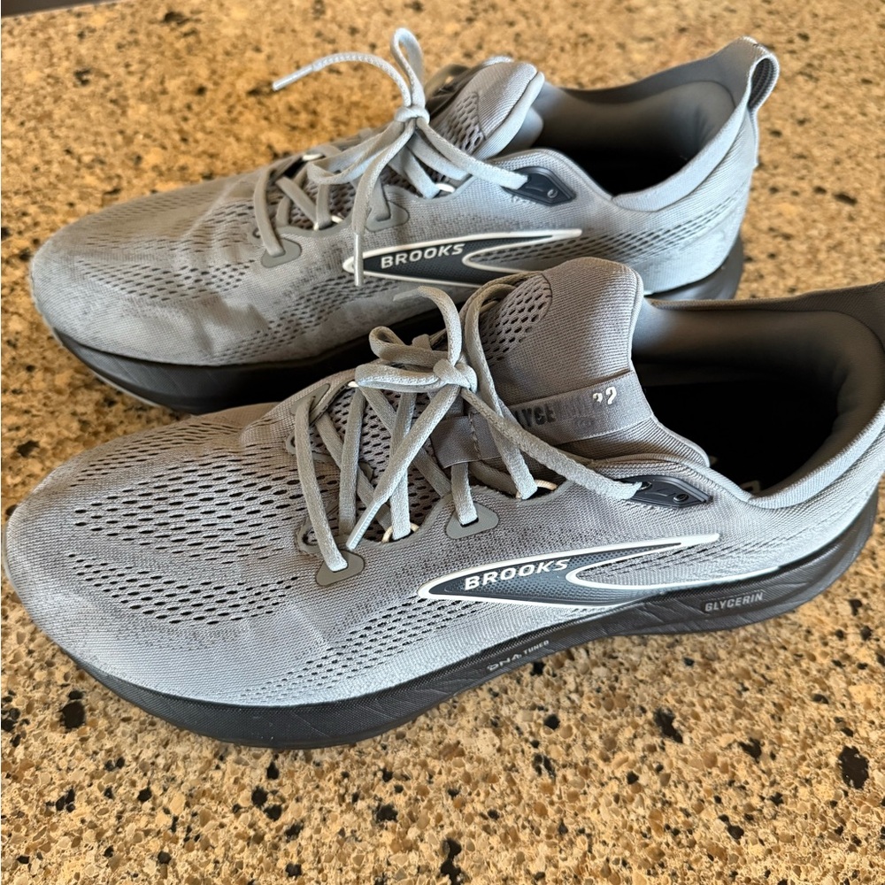 Brooks Gray and Black Sneakers